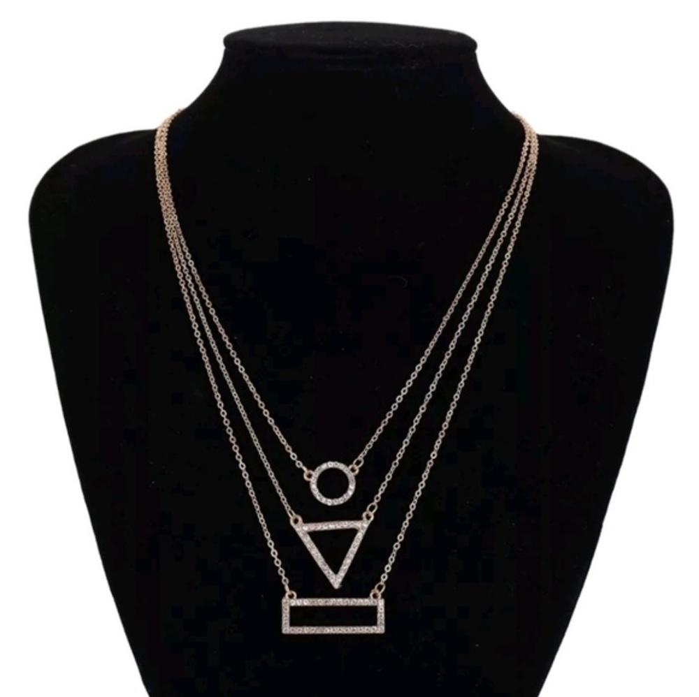 Gold multi layer necklace